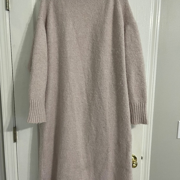 ZARA Pink Long Knit Cardigan Sweater. Size M - Picture 7 of 11